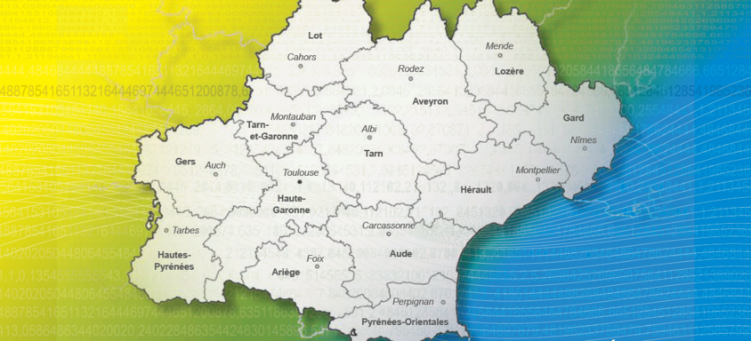 carte des départements de la région occitanie